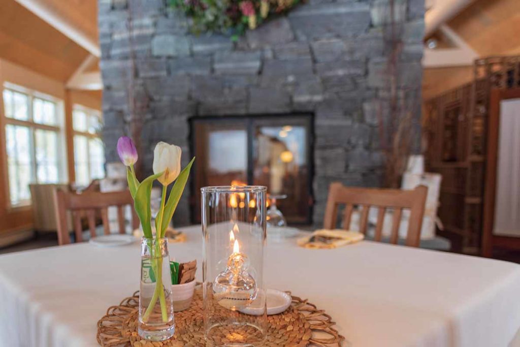 Before dining out at the best Woodstock, VT restaurants, enjoy a delicious start to your day in this gorgeous dining room at one of the best Woodstock, VT hotels